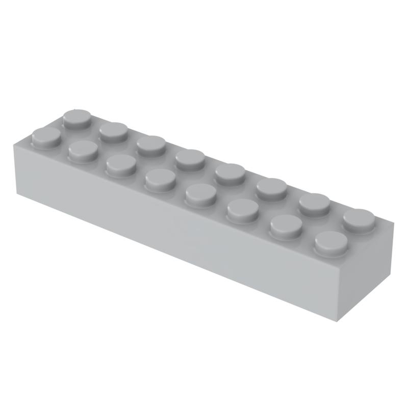 

[FunBrick] 10/30/50PCS 2x8 Small Particle Building Block 3007 Loose Spare Parts Brick Splicing Plastic Puzzle Toy 30PCS світло-сірий колір