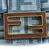 Pristine FENDI Shoulder Bag Mamma Baguette Small Gray denim Women 8BS105 Used