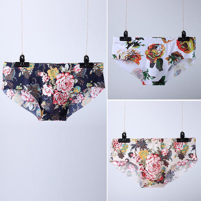 

Мужское нижнее белье 3D Vision, нижнее белье из ледяного шелка, летние прозрачные ультратонкие дышащие бесшовные шорты, модное индивидуальное нижнее белье, 3 упаковки XL