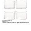 Refrigerator Storage Box Clear Stackable Containers Durable PET with Open Top Organizer for Freezer And Fridge