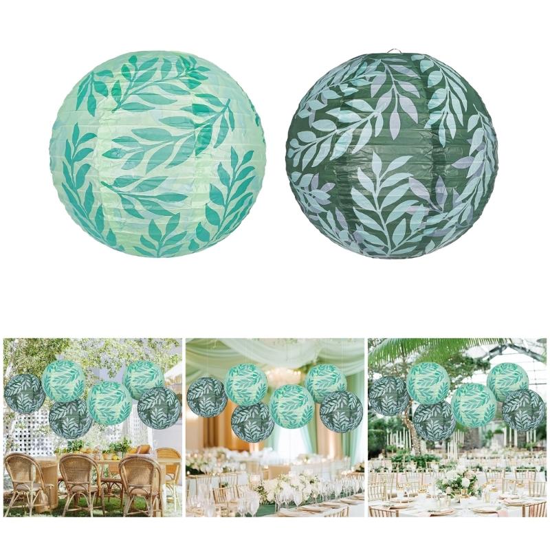 Pack of 3 Hanging Leaf Lanterns Paper Lanterns Leaf Hanging Light Paper Texture Suitable for New Year Festivities