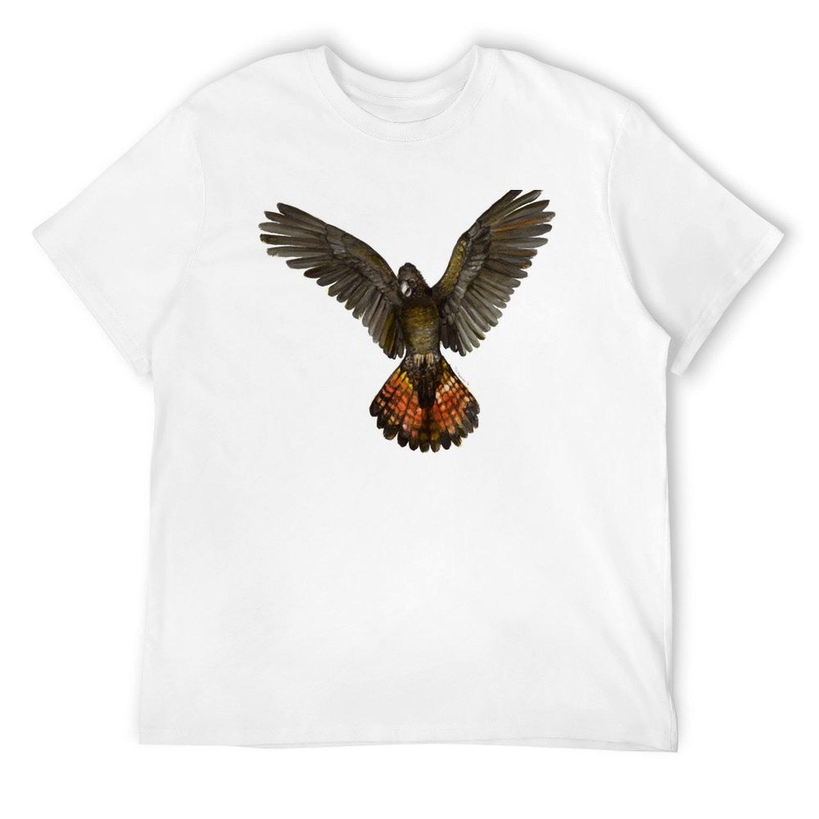 Forest Red-tailed Black Cockatoo (Karrak) T-Shirt anime figures man clothes plus size tops men clothing S