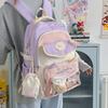 Schoolbag New High-value Japanese Ins College Style Fresh and Sweet Small Backpack Girl Candy Contrasting Splicing Backpack
