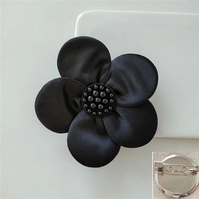 Applique 3D con Perline Semplicità Forma di Fiore Adesivi in Tessuto Staccabili Perla Imitazione Fiore Spilla Corsage Accessori Abbigliamento