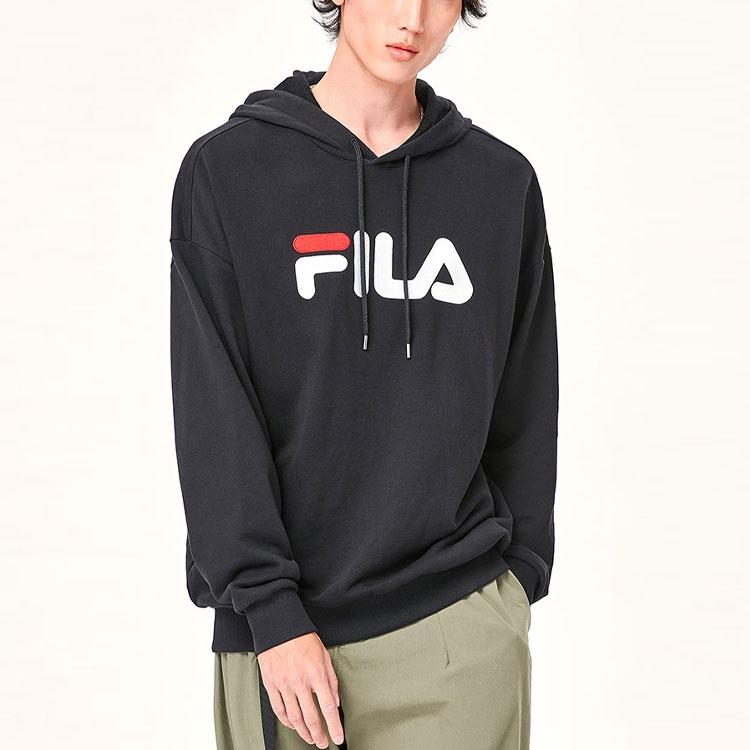 Fila Sweatshirts Unisex Black Hooded Moderate Other F51U138298F-BK