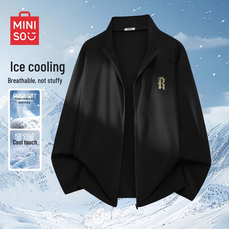 MINISO Men s Summer Cooling Quick-Dry Stand Collar Sun Protection Jacket 2XL