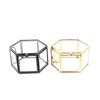 Geometrical Glass Jewelry Box Jewelry Organize Holder Ring Box Jewelry Storage