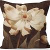 American Retro Linen Peach Leather Velvet Pillow Case Living Room Sofa Office Car Cushion