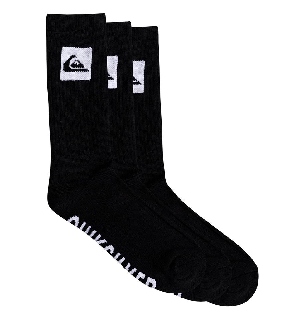 Quiksilver Men's Socks, AQYAA03311, Mountain Wave Logo, Sizes 25cm-27cm, KVJ0