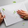 10PCS File Bag A4 Letter Waterproof Document Bag Transparent Colorful Diagonal Stripes Stationery File Bag for Office School ZYF
