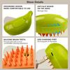 3-in-1 Steam Brush for Cats and Dogs with Essential Cleaner Dog Cat Steamy Brush Steam Brush Electric Sprayer for Massage Pet