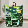 Dandys World Flannel Throw Blanket Fun Design for Bed Sofa Couch Xcm Versatile Rug Piece