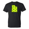 Pickleball State Utah Basic Cotton T Shirt - Black