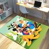 Mickey Friends Abenteuer Teppich für Spielzimmer Schlafzimmer Wohnzimmer Sofa Heimdeko Kinder Spielbereich Teppich Rutschfeste Bodenmatte