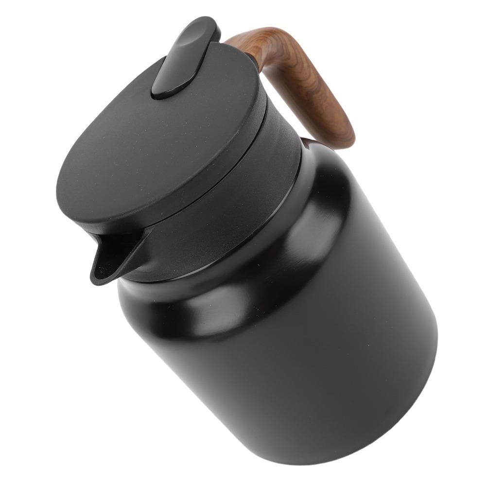 Stainless Steel Vacuum Insulated Tea Pot 1000ml Capacity Thermal Beverage Pitcher  Office Use