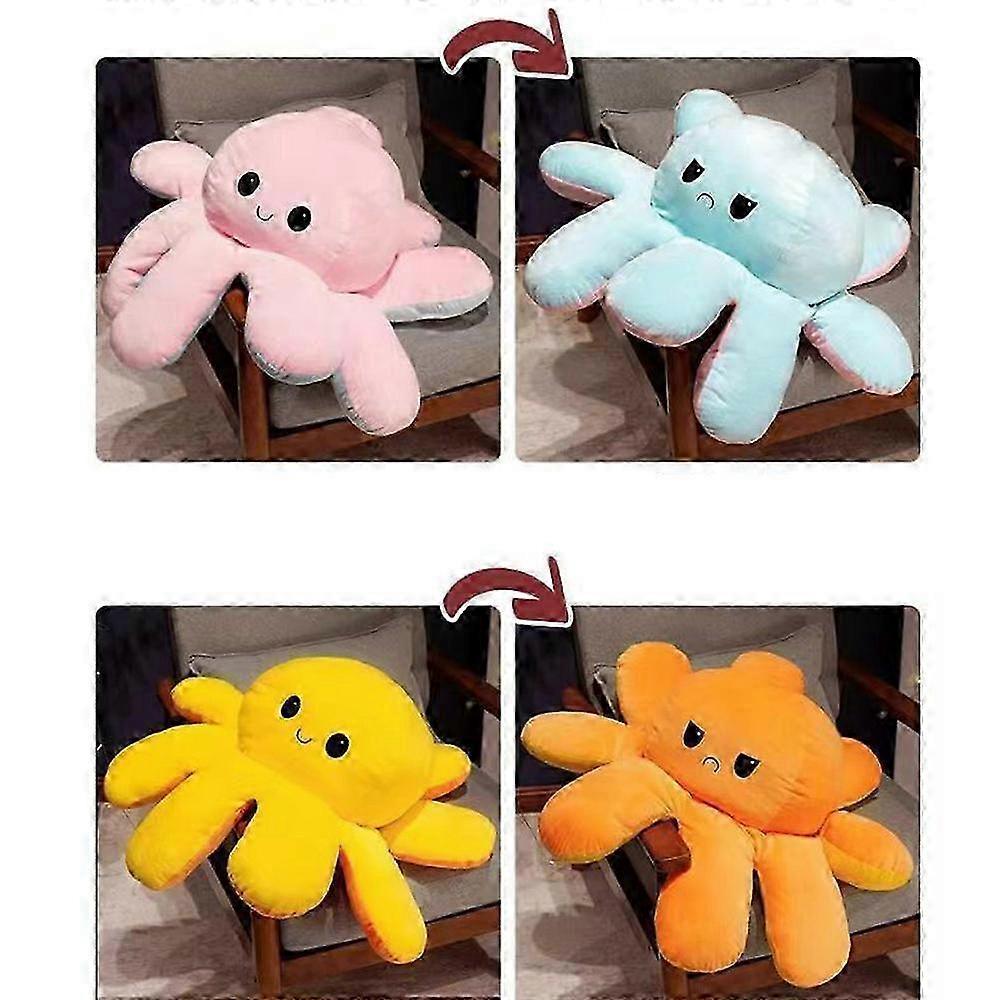 Reversible Large Octopus Plush Pillow Stuffed Animal