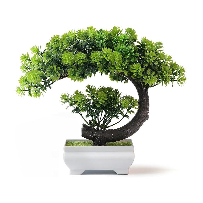 

Artificial Bonsai Plastic Bionic Plant Indoor Small Simulation Plant Decoration Garden Desk Home Office Bathroom Room Decoration 1Pcs