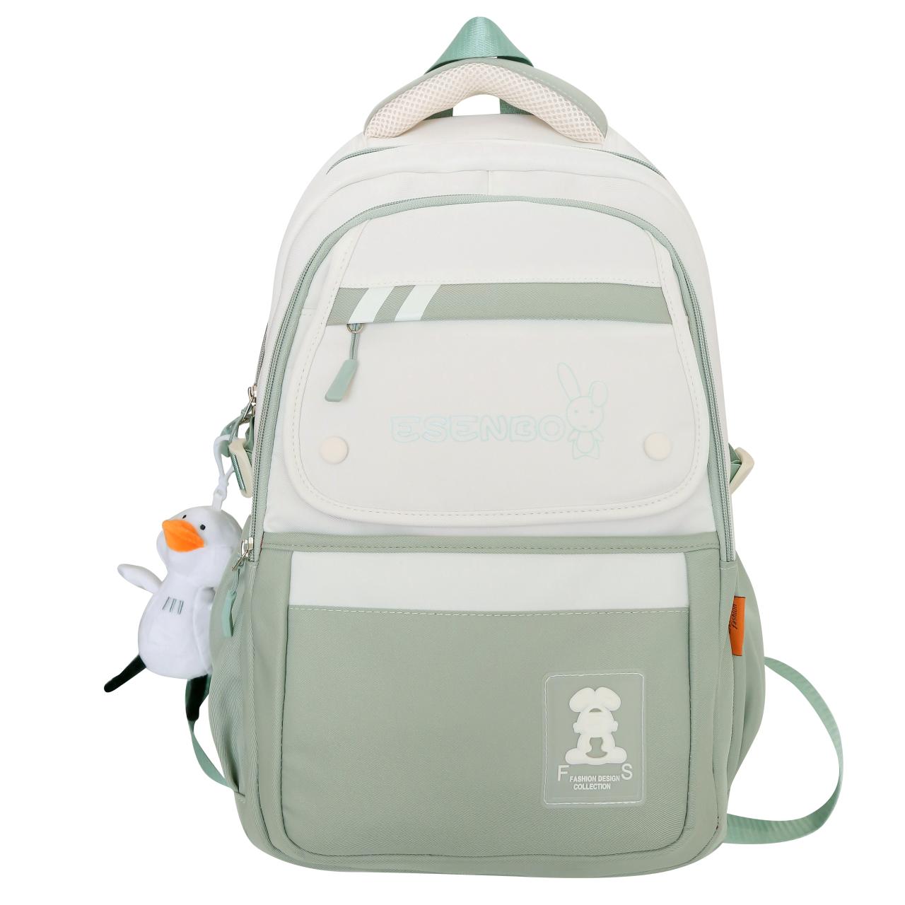 

Жіночий шкільний рюкзак. Студентський рюкзак. Дорожня сумка. Чоловічий рюкзак зелений