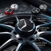 CRN1 4pcs 75mm Car silver Red Wheel Center Hub Caps For Mercedes Benz AMG W212 W205 W204 W211 W213 Accessories A0004000900