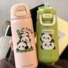 Panda Thermos Cup Women's Straw Cute Double Drinking Cup Small Portable 316 Stainless Steel Cup