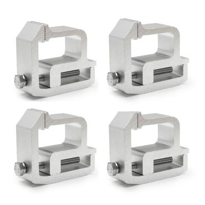 Set of 4 Utility Rail System Mounting Clamp for Truck Cap Heavy Duty Fixing TL‑2002
