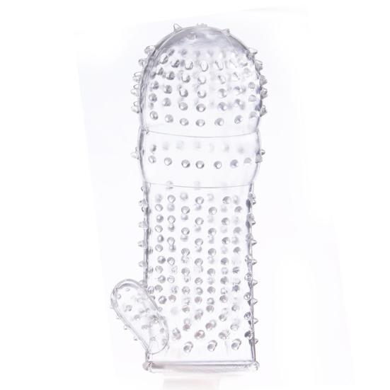 Yousheng Silikon Stachel Gepunktet Gerippt Transparentes Kondom Penisverlängerungshülle Erwachsenen Sexspielzeug