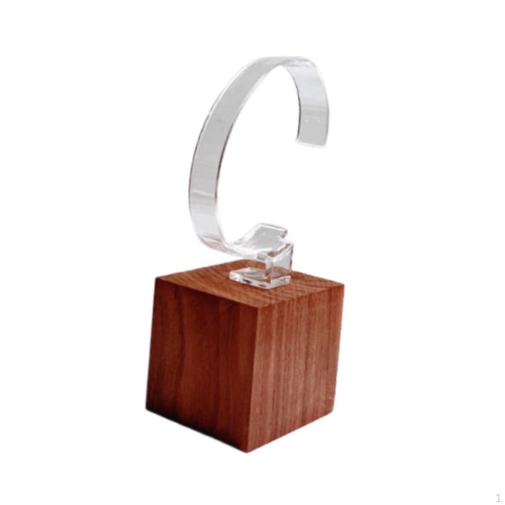 C Organizer for Timepieces, Wooden Display Stand Dresser