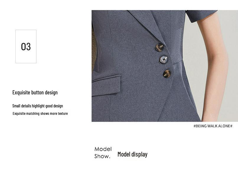 Goddess Style Professional Women's High-End Suit Skirt Set - Elegant Workwear for Mature Women