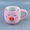 Cartoon cow ceramic cup cute souvenir creative animal drinking cup cross-border high-value white cloud soil mug