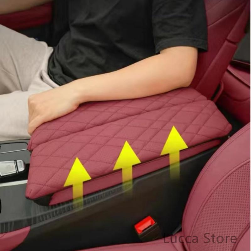 For BMW 5 Series F10 F18 G30 G38 6GT Armrest Box Cover Cushion PU Leather Center Console Armrest Protector Pad Car Accessories