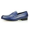 Fashion Comfortable Men Leather Shoes Daily Footwear Design Loafers Office Home Shoe For Males Pure Leather  Handmade Elegant Black Blue