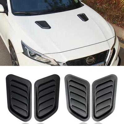 Universal Carbon Fiber Car Decorative Cell Air Flow Intake Hood Scoop Bonnet Vent Cover Stickers Decoration Styling