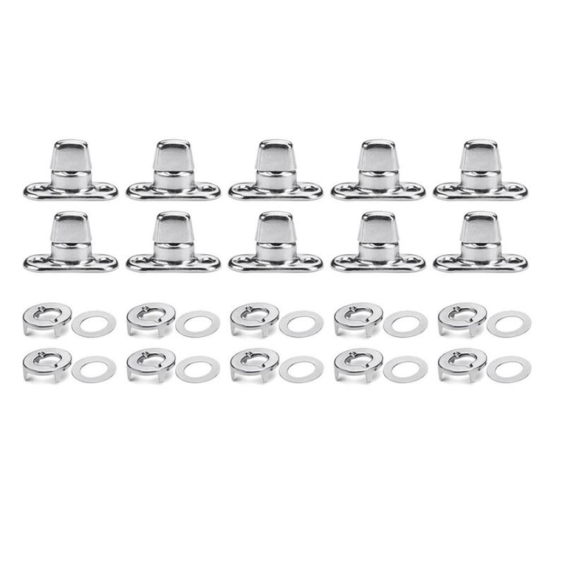 20PCS Turn Button Fastener With Eyelet Washer Kit for Boat Cover Canopy Fixing