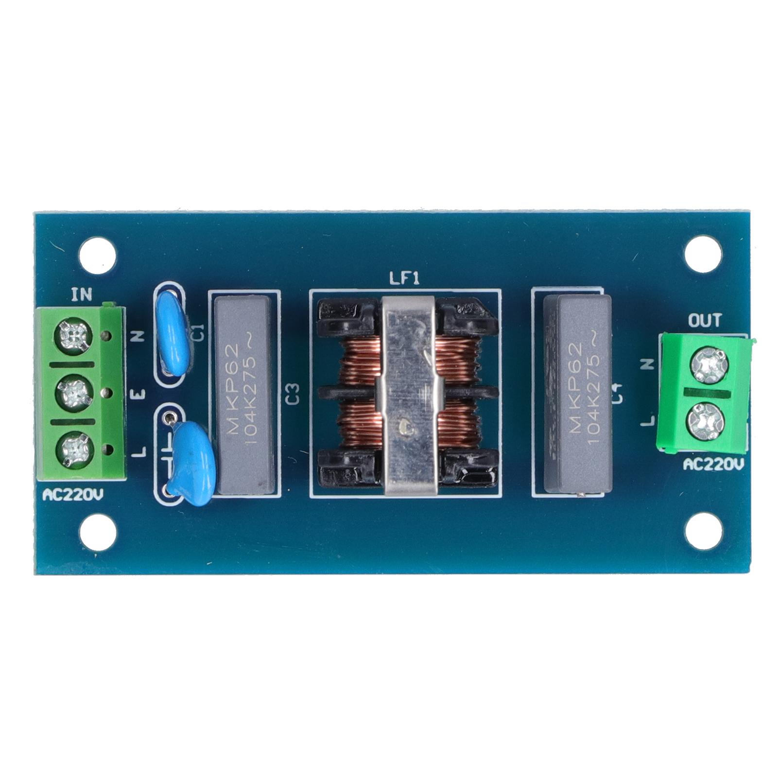

Filtering Board Power Supply Low Pass Filter Module EMI Sound Enhancement Tool 220V 2A