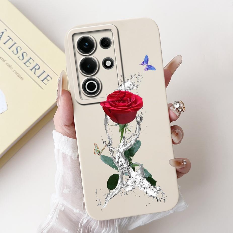 Für Itel S25 Ultra Hülle S686LN Luxus Liebe Herz Bemalte Abdeckung Weiche Silikon Handyhülle Für Itel S25 S685LN ItelS25 Ultra Fundas