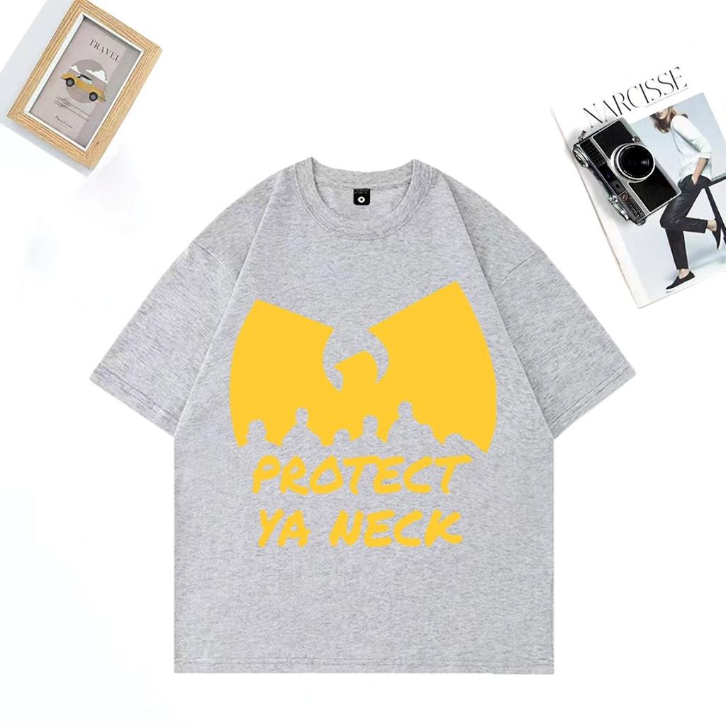 Hip Hop Années 90 Wu Clan T-tangs print T-Shirt Men Women's NEW Streetwear vintage Cotton clothes Tops Casual Oversized t shirts