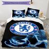 3pcs Football Team (35) Design Cover Set - HD Printed Bedding with 1 Cover and 2 Pillowcases - Perfect for Home and Dorm Decor