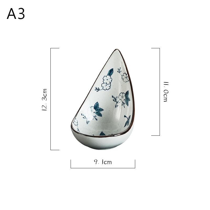 Japanese Seasoning Bowl Snack Mustard Sushi Plate Restaurant Appetizer Dish Cold Dish Snack Dessert Dish Ceramics Tableware