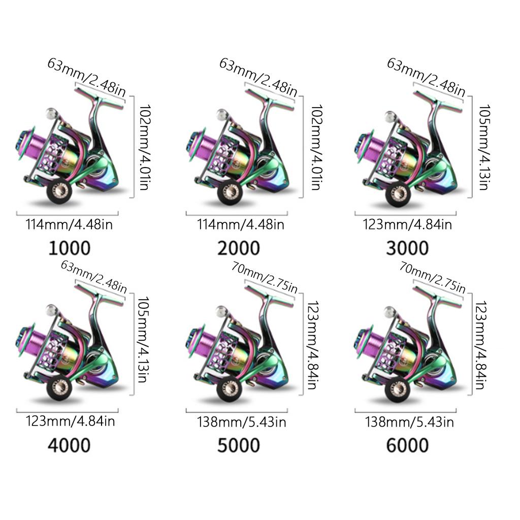 Rotating Fishings Wheel 5.0:1 4.7:1 Metal Rotating Fishing Line Reel Highly Speed Gear Ratio Fishings Reel