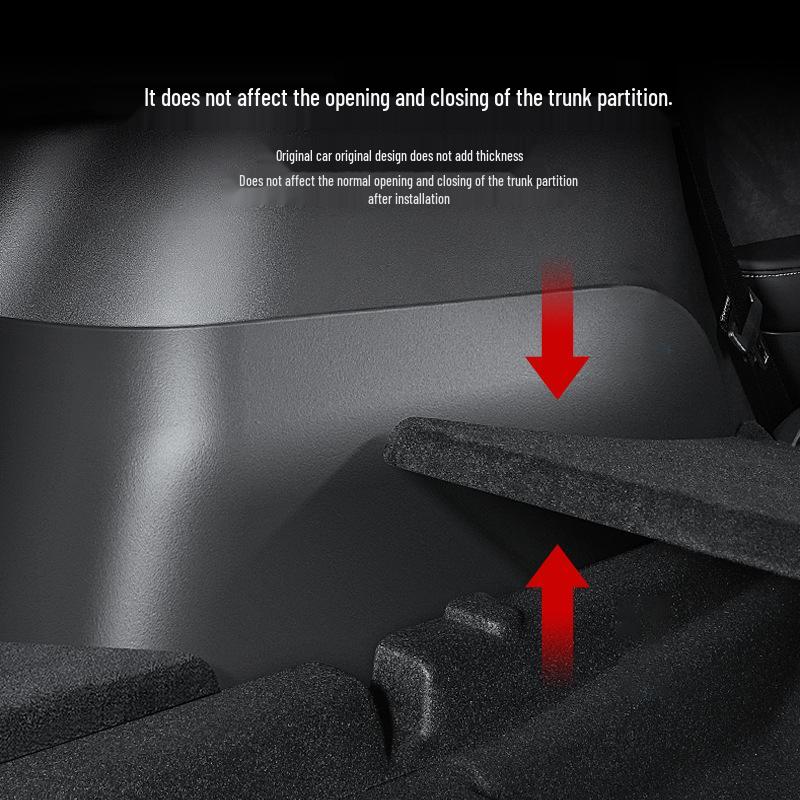 Tesla Model Y Innenraum Flauschiger Kofferraum-Eckenschutz