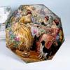 Victorian Tea Party Scene 8-Frame for Travel, camping, Casual Lightweight Portable Umbrella, Essential for every family Holidays Birthday Gift