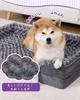 KSIIA Dog Pet Includes Cushion and Removable Suitable for Senior and Large Size 90 X 57 X 16 Gray Bed, High-Resilience Bed, Waterproof, Washable,