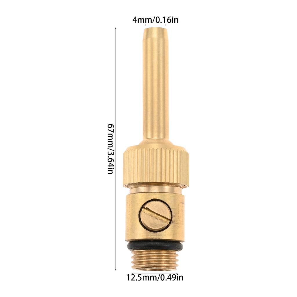 1PC M8 M10 M12 M12.5 M14 Male Thread Micro Pure Brass Jet Straight Water Curtain Fountain Nozzles Garden Pond Spray Head