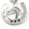 Sterling Silver 925 Onyx Necklace Horseshoe Horse U Horseshoe Natural Stone Power Stone [Ishiki] [664svn]