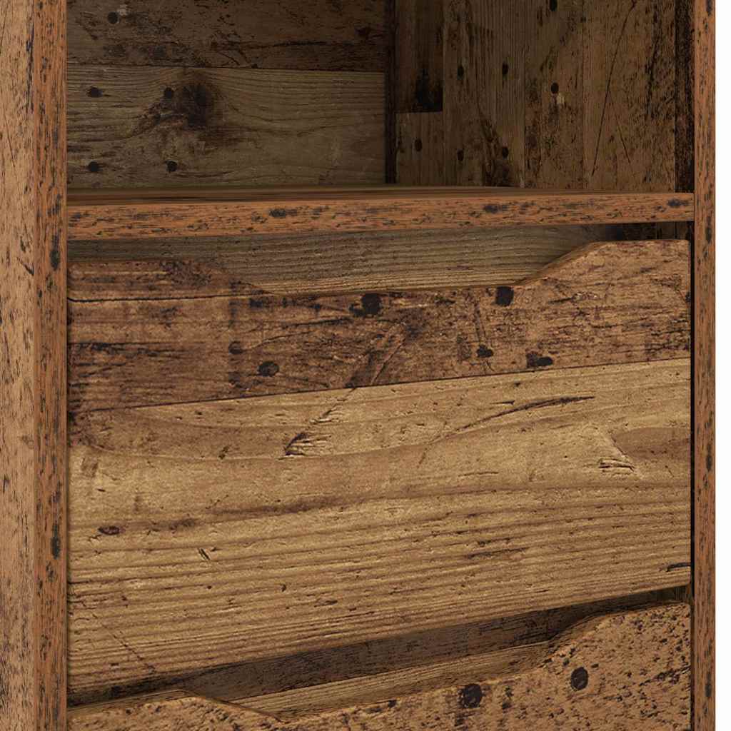 Nightstands 2 Pcs Reclaimed Wood Look 40 X 30 X 67 Cm Engineered Wood