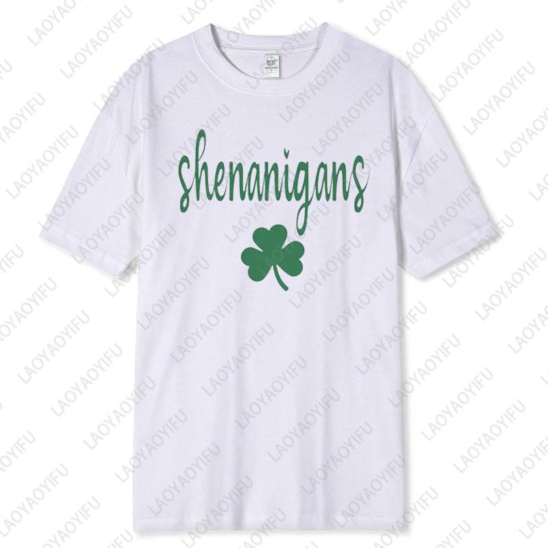 Couples Matching St Patricks Unisex Adult Cotton Tshirts Funny Matching Couple Outfit Lovers Clothes Man Woman Printed Tops