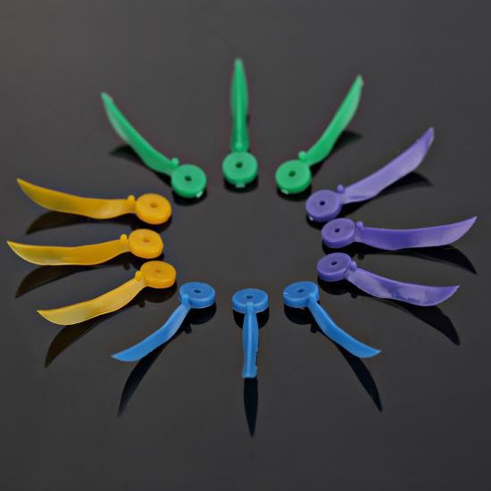 400pcs Disposable Dental Plastic Wedge with Hole All 4 Sizes Wave Shape Wedge