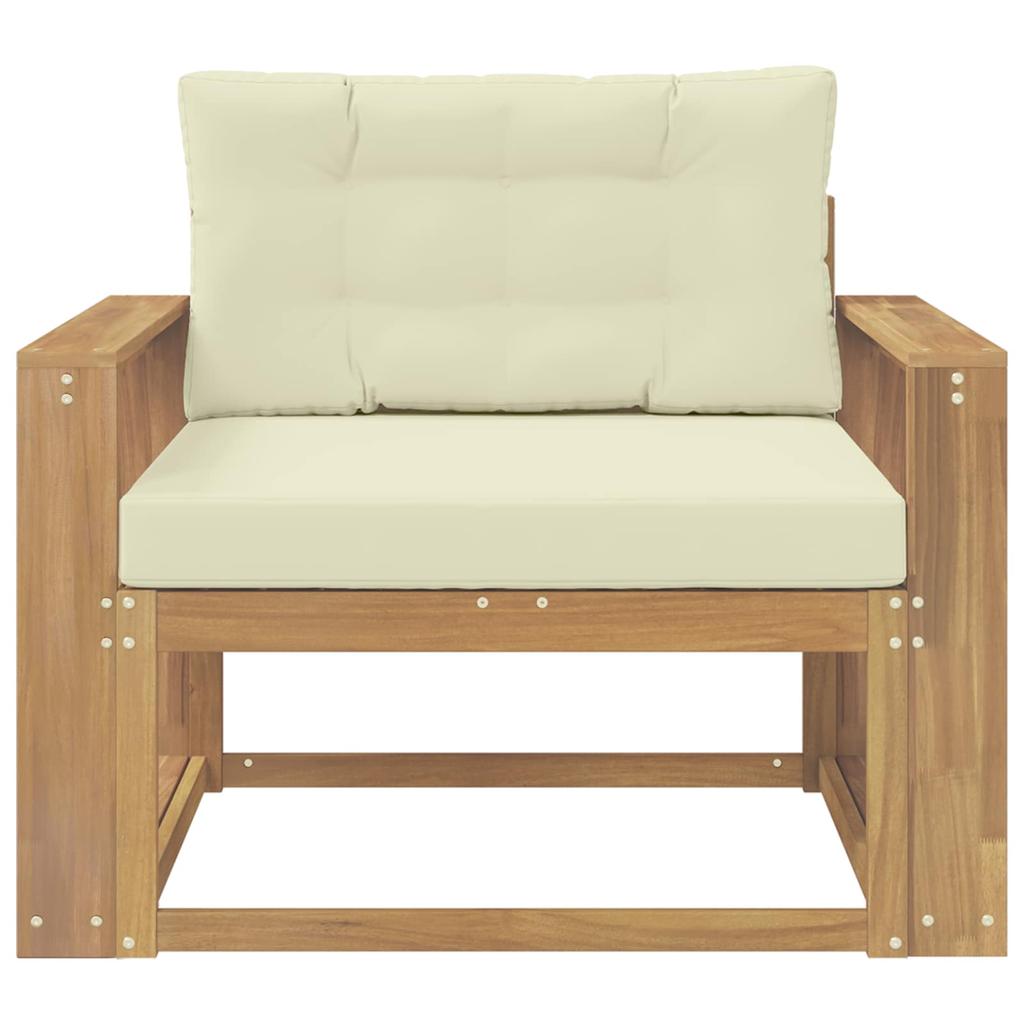 Outdoor Middle Sofa Polyester White