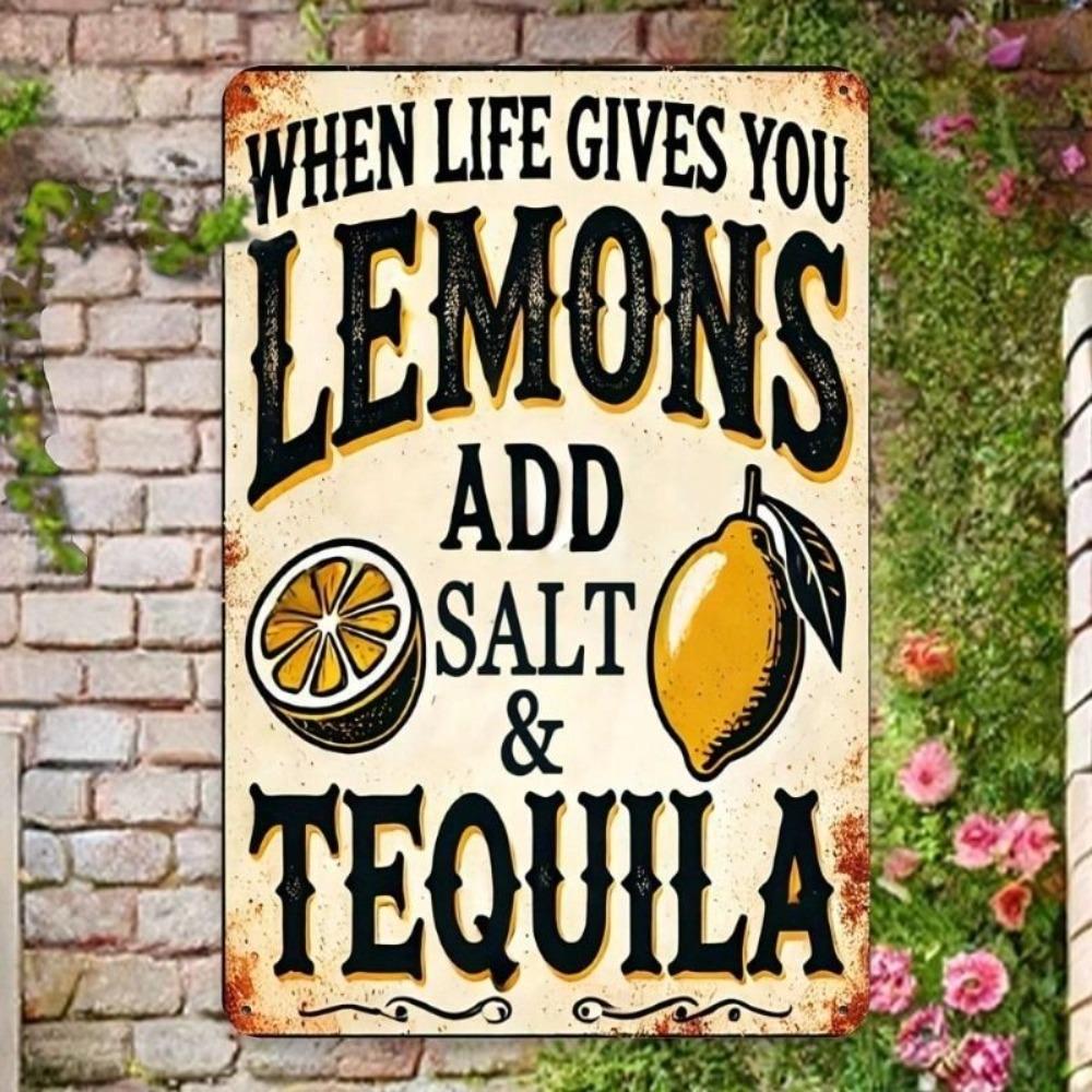 Metal Wall Art Tequila Bar Poster Small Home Decor 20x30 Cm