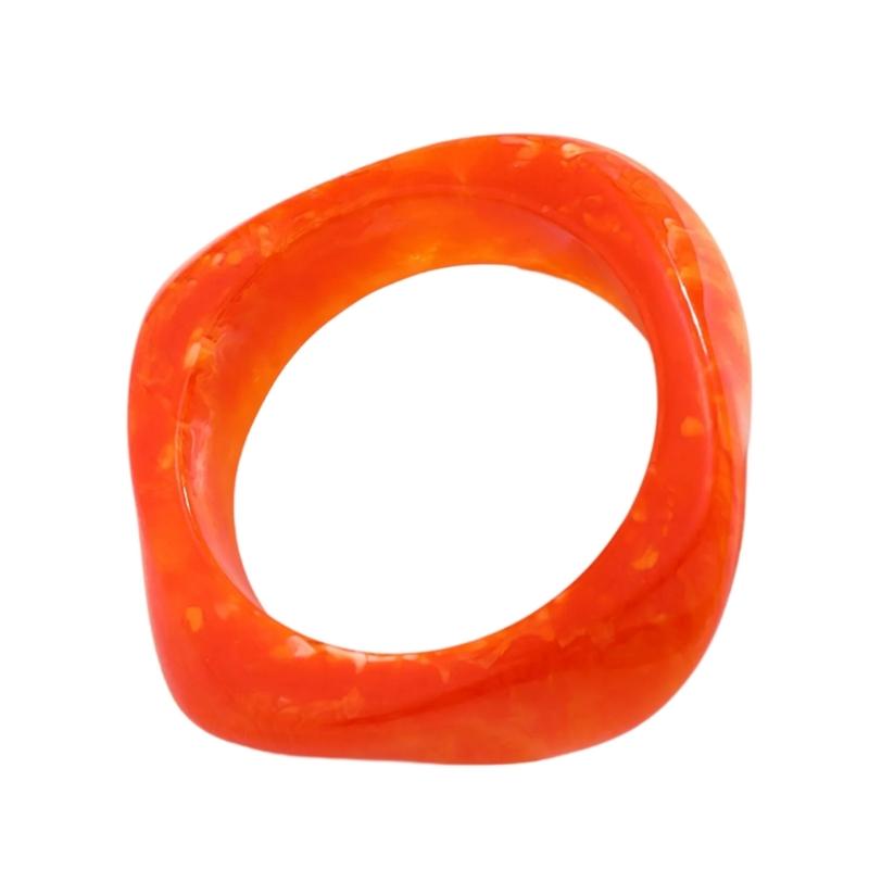 Regulowany Modny Dodatek na Nadgarstek Wyrazista Akrylowa Bransoletka z Retro Wzorami dla Miłośników Stylu